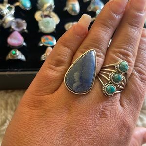 Blue Aventurine Size 9 Ring